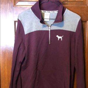 1/4 zip Victoria’s Secret Pink sweatshirt